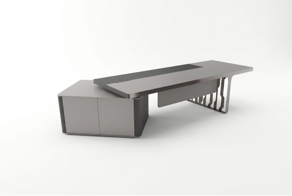 Modern desk office furnishing study room furniture office table gray