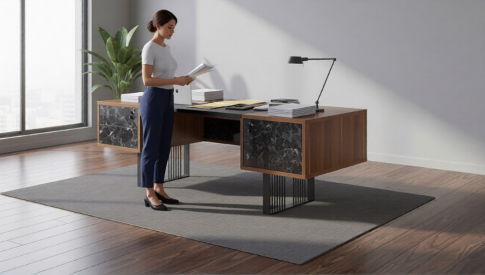 Solid wood desk study furniture office furnishings designer furniture