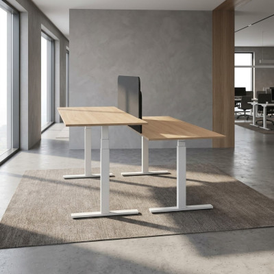 Modern mobile office desks new white wooden furniture