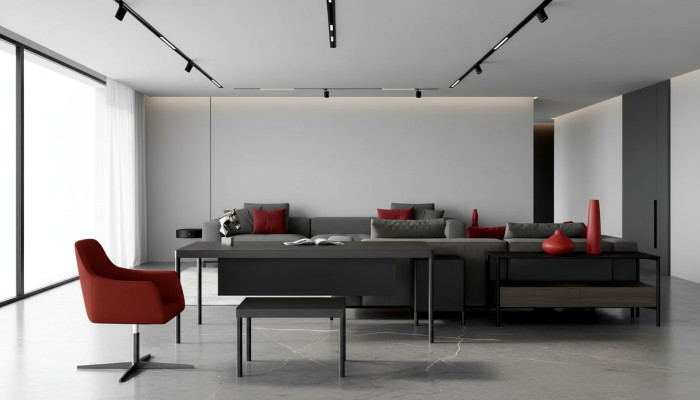 Corner desk, sideboard, coffee table, study, modern, wood, black