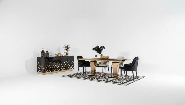Dining table with 6 chairs, sideboard, dining tables, table, tables, chair set, group of 6-piece