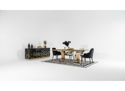Dining table with 6 chairs, sideboard, dining tables, table, tables, chair set, group of 6-piece