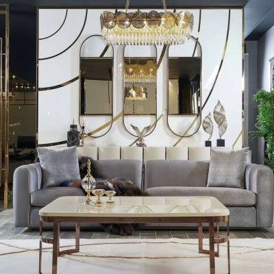 Luxury Set 2-Piece Sofa 3-Seater Coffee Table Sofa Sofas Armchair New