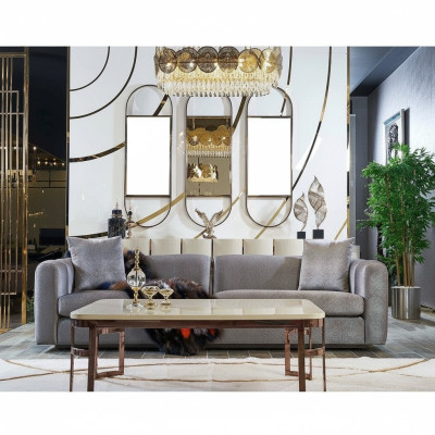 Luxury Set 2-Piece Sofa 3-Seater Coffee Table Sofa Sofas Armchair New
