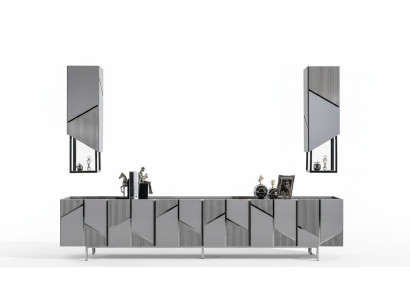 TV stand + 2x shelves sideboard RTV lowboard living room wood modern new