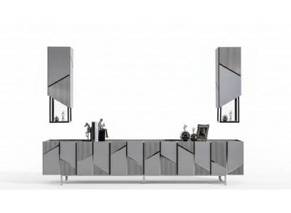 TV stand + 2x shelves sideboard RTV lowboard living room wood modern new