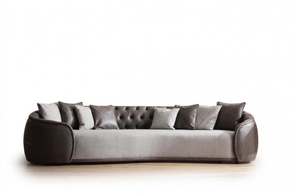 Luxury Bank Sofa Couch Living Room Office Furniture Textile Sofas 3-Seater
