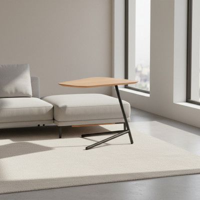 Luxury living room side table modern furniture material wood with metal