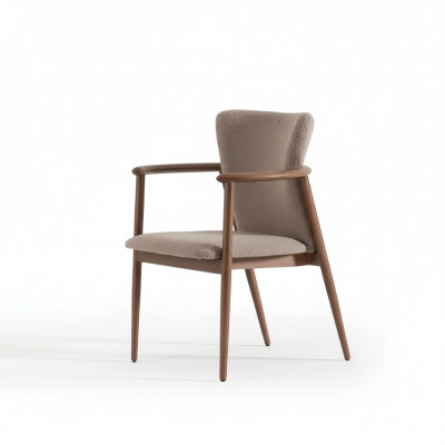 Dining room chair design upholstered fabric textile style modern armchair chair