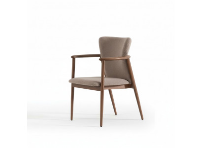 Dining room chair design upholstered fabric textile style modern armchair chair