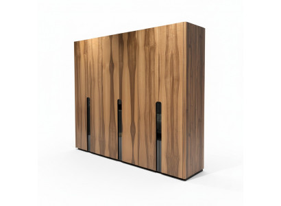 Six-door wardrobe closet wood furniture bedroom XXL wood