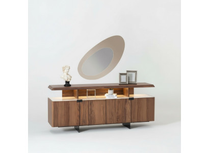 2-piece luxury wood dresser cabinet sideboard design furniture