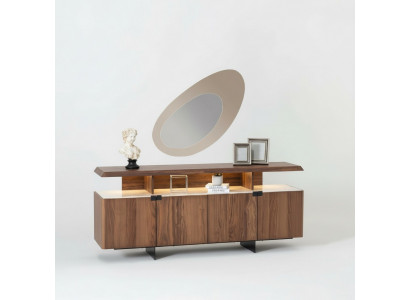 2-piece luxury wood dresser cabinet sideboard design furniture