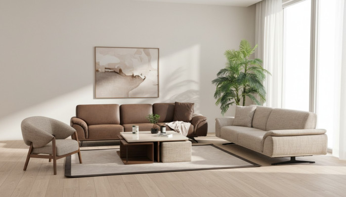 Sofa set 3+3+1 seater couch living area set design modern