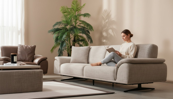 Living room sofa 3 seats design luxury upholstered couch modern sofas 250cm