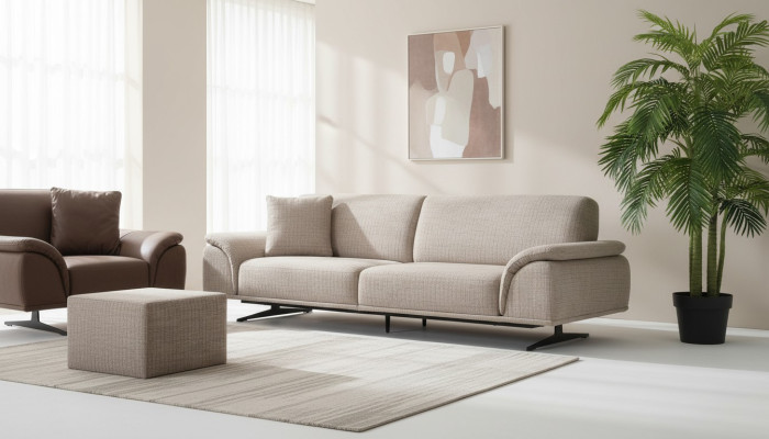 Living room sofa 3 seats design luxury upholstered couch modern sofas 250cm