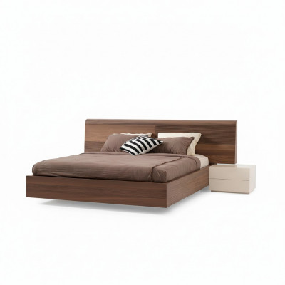 Modern bedroom nightstand console side tables beige wood