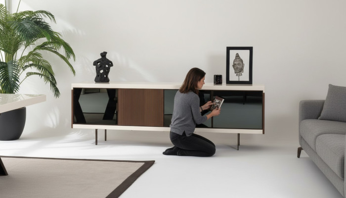 Low sideboard cabinet dresser cabinets 225cm sideboard