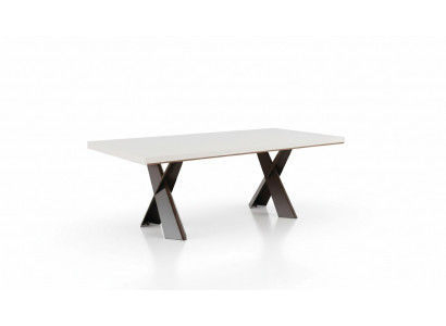 Dining room dining table metal style modern design furniture luxury new white