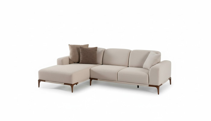 Living room corner sofa L-shape couch upholstery luxury style couches design