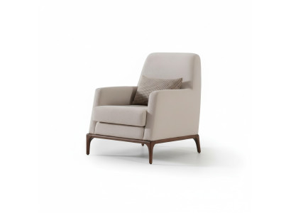 Design sofa armchair couch upholstery luxury textile couches 1-seater new gray