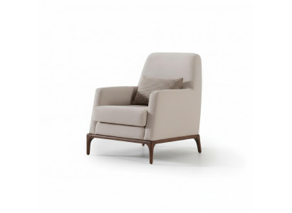 Design sofa armchair couch upholstery luxury textile couches 1-seater new gray