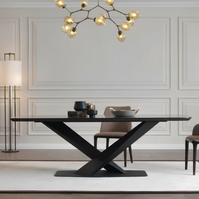 Luxury dining table design, dining room tables, metal design furniture, new.