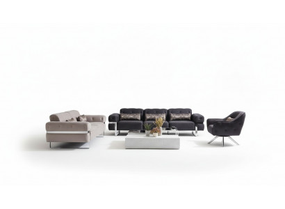 Sofa Set 431 Seat 3x Coffee Tables Couch Set Design Tables 6-piece.