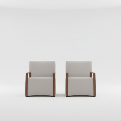 Living room armchair 1-seater couch upholstery modern luxury textile design
