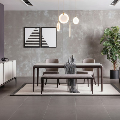 Dining room dining table luxury furniture design material wood modern gray