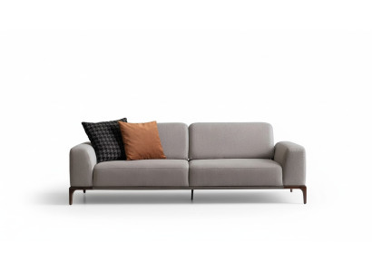 Living room sofa 3-seater design style furniture modern sofas gray