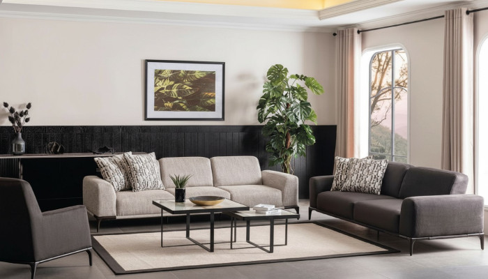 Living room sofa set 4 3 1 seater set fabric sofa armchair luxury
