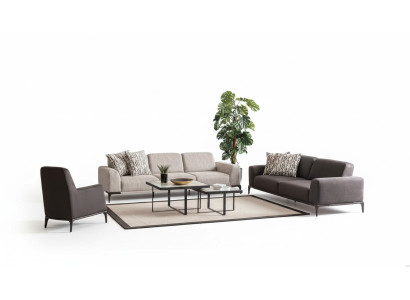 Living room sofa set 4 3 1 seater set fabric sofa armchair luxury