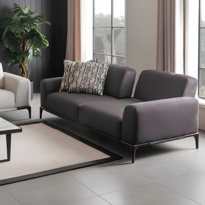 3-seater sofa brown sofas style luxury living room modern design upholstery