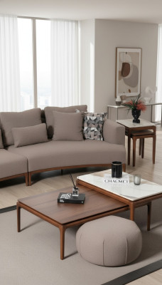 Living room 2x coffee table table luxury design furniture brown tables 2-piece set.
