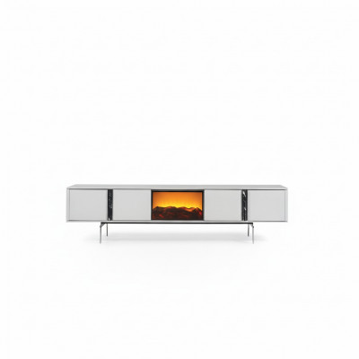 Sideboard with fireplace TV stand furniture luxury lowboard 240cm