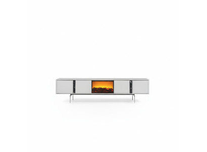 Sideboard with fireplace TV stand furniture luxury lowboard 240cm