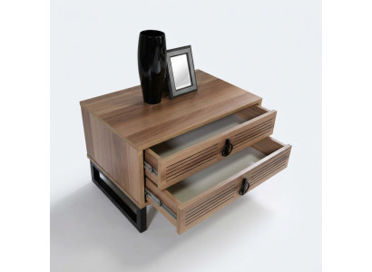 Bedroom nightstand design side table wood with metal luxury new