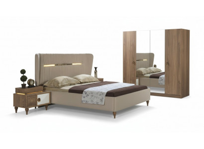 Bedroom bed upholstery design luxury double hotel beds wood furniture
