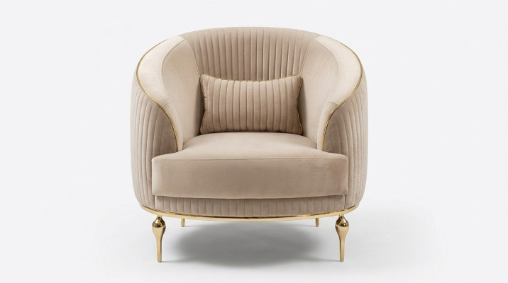 Living room armchair upholstery fabric single-seater upholstered seat luxury.