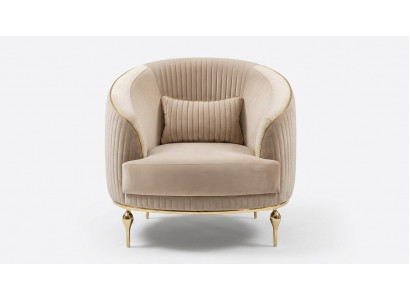 Living room armchair upholstery fabric single-seater upholstered seat luxury.