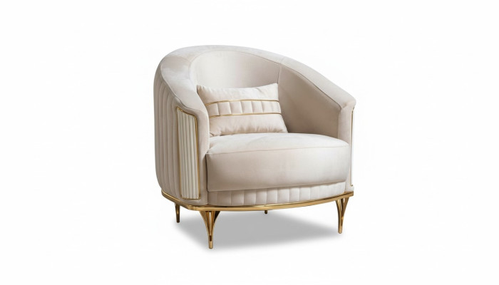 Living room luxury armchair single-seater couch furniture new modern beige