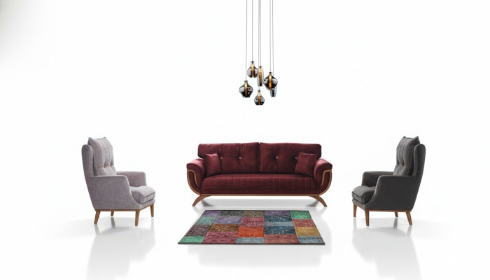 Living room sofa set 3 3 1 1 seater couch upholstery set textile design