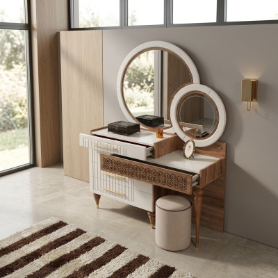 Bedroom set dresser with mirror wood furniture group new.