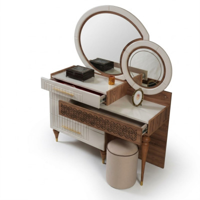 Bedroom set dresser with mirror wood furniture group new.