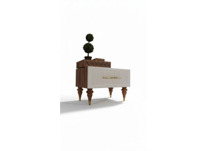 Bedroom nightstands material wood style furniture brown new luxury