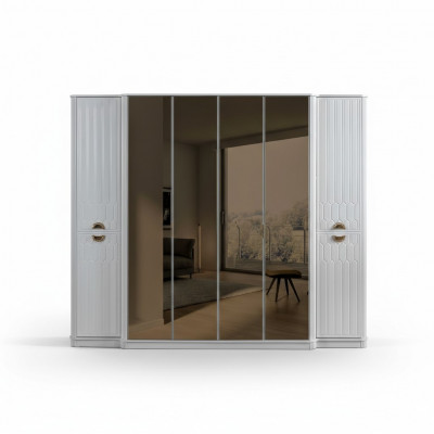 Bedroom furniture wood wardrobe closet style modern white new