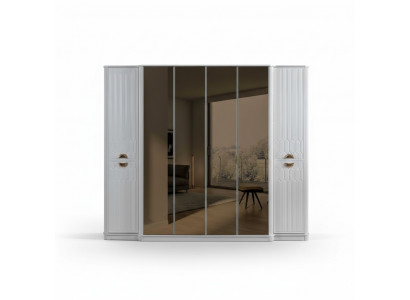 Bedroom furniture wood wardrobe closet style modern white new