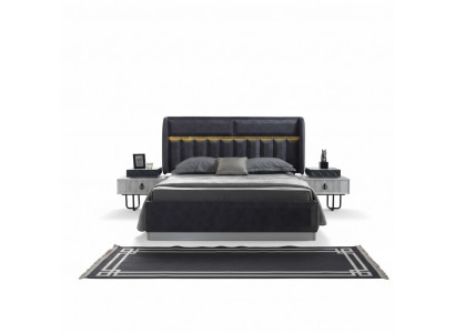 Bett Designer Polster Luxus Hotel Polster Betten Loft Hotel Stil Schlafzimmer