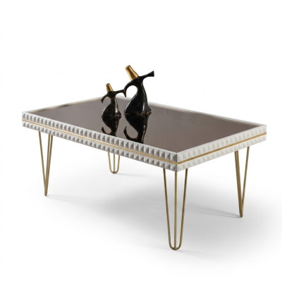 Living room coffee table table design furniture luxury 111x64 sofa white
